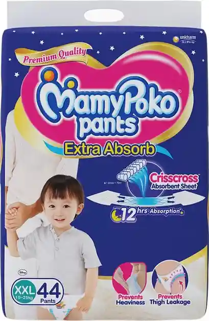 Mamypoko Extra Absorb Pants Diapers - Large 12 pcs